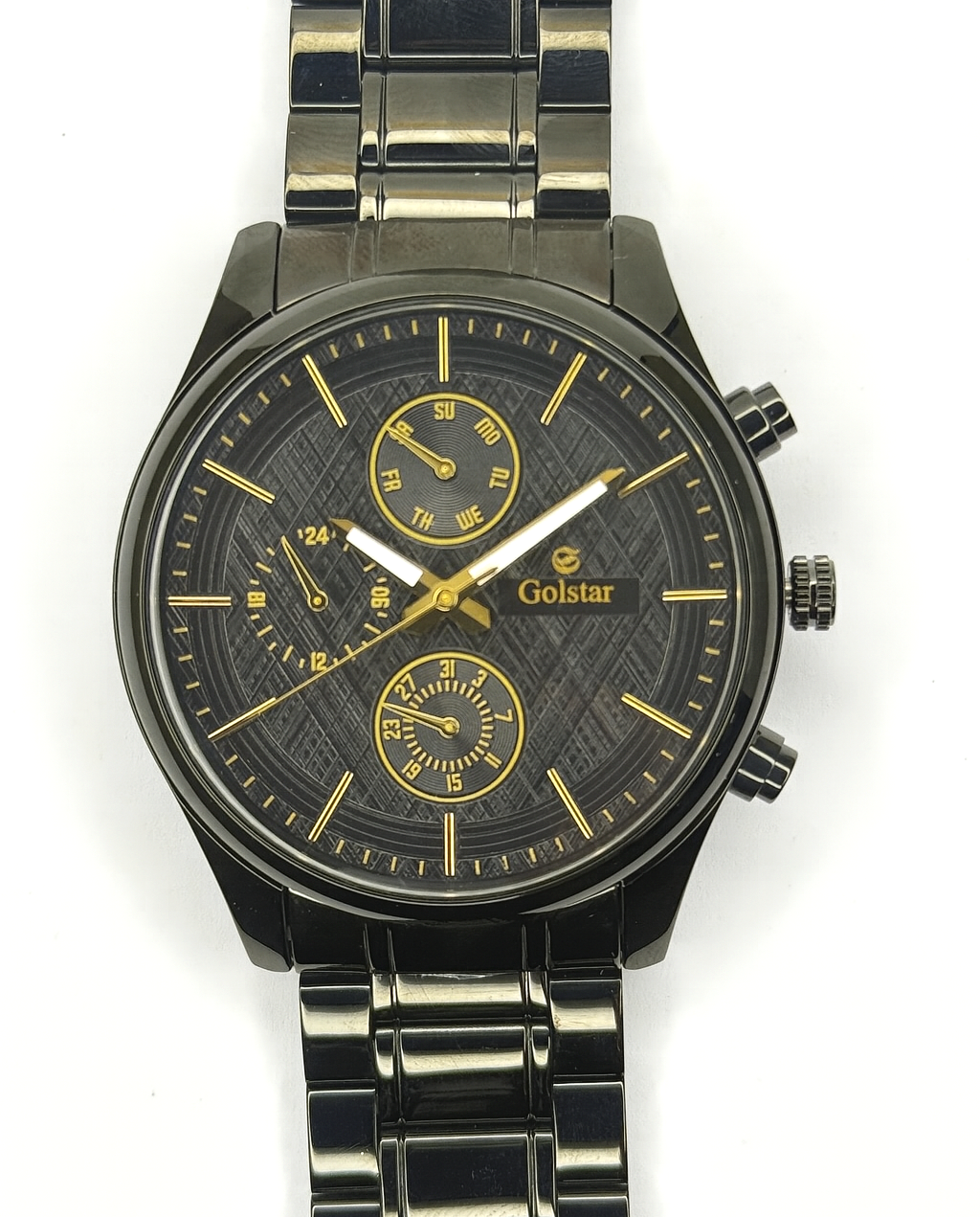 Full Black Heavy Case Multi-Function Men's Watch (Big Dial)