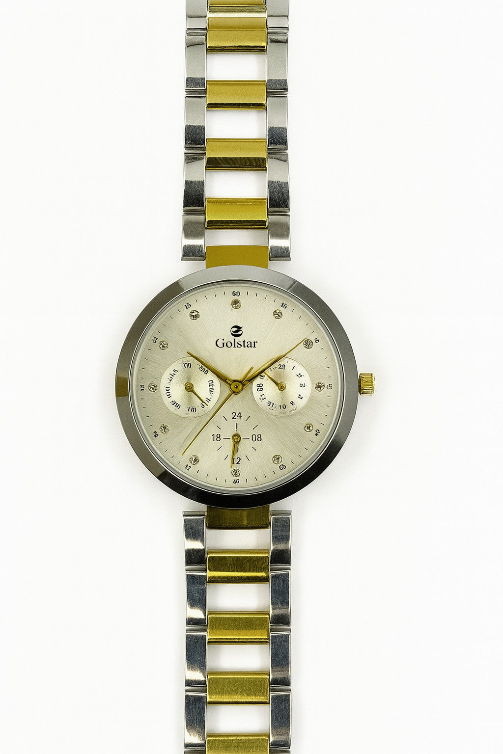 Two-Tone Multi-Dial women's Steel Watch