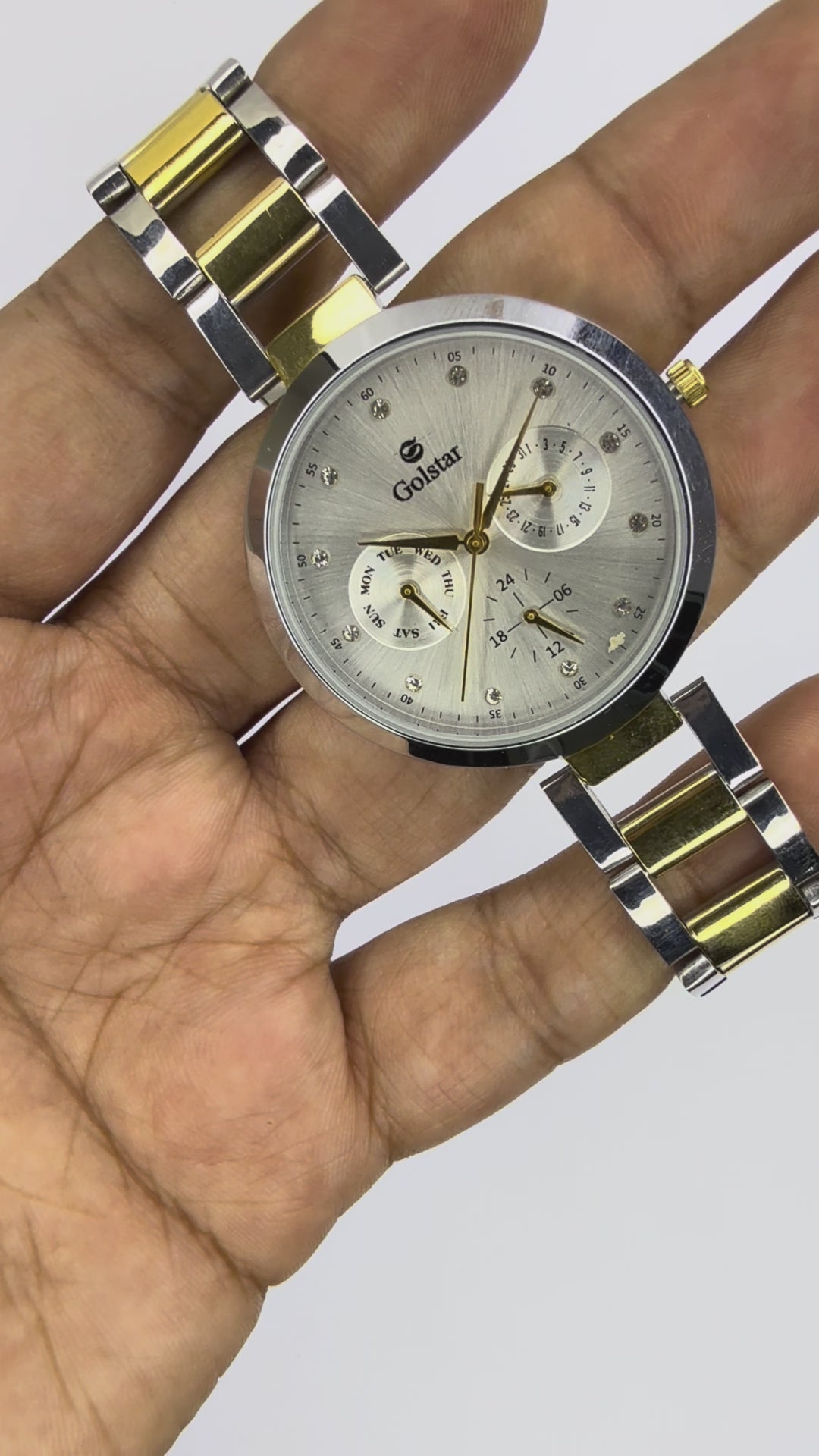 Two-Tone Multi-Dial women's Steel Watch
