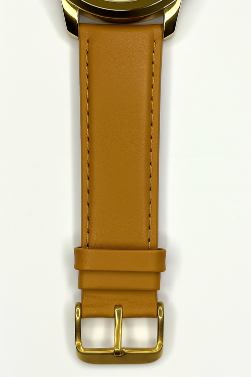 Tan Leather Multi-Function Men's Watch